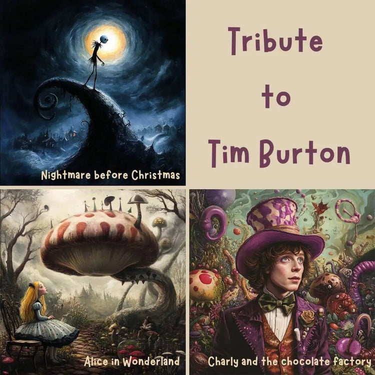 Tribute to Tim Burton - Adventskalender mit handgefärbter Wolle 2025