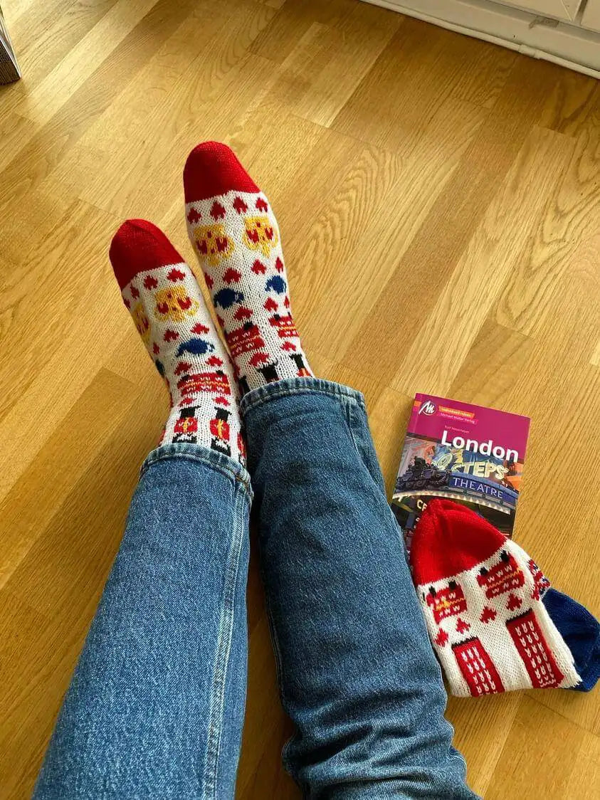 London - London Tourist Socks-Set Blue Socks