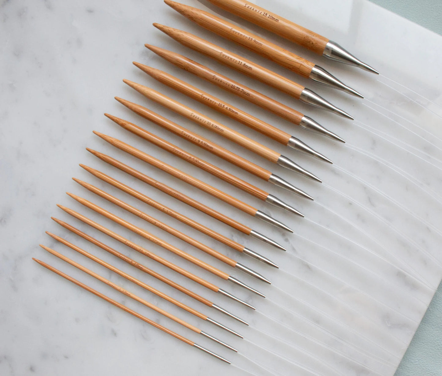 Seeknit Curve Needle Tips Bamboo 10 cm