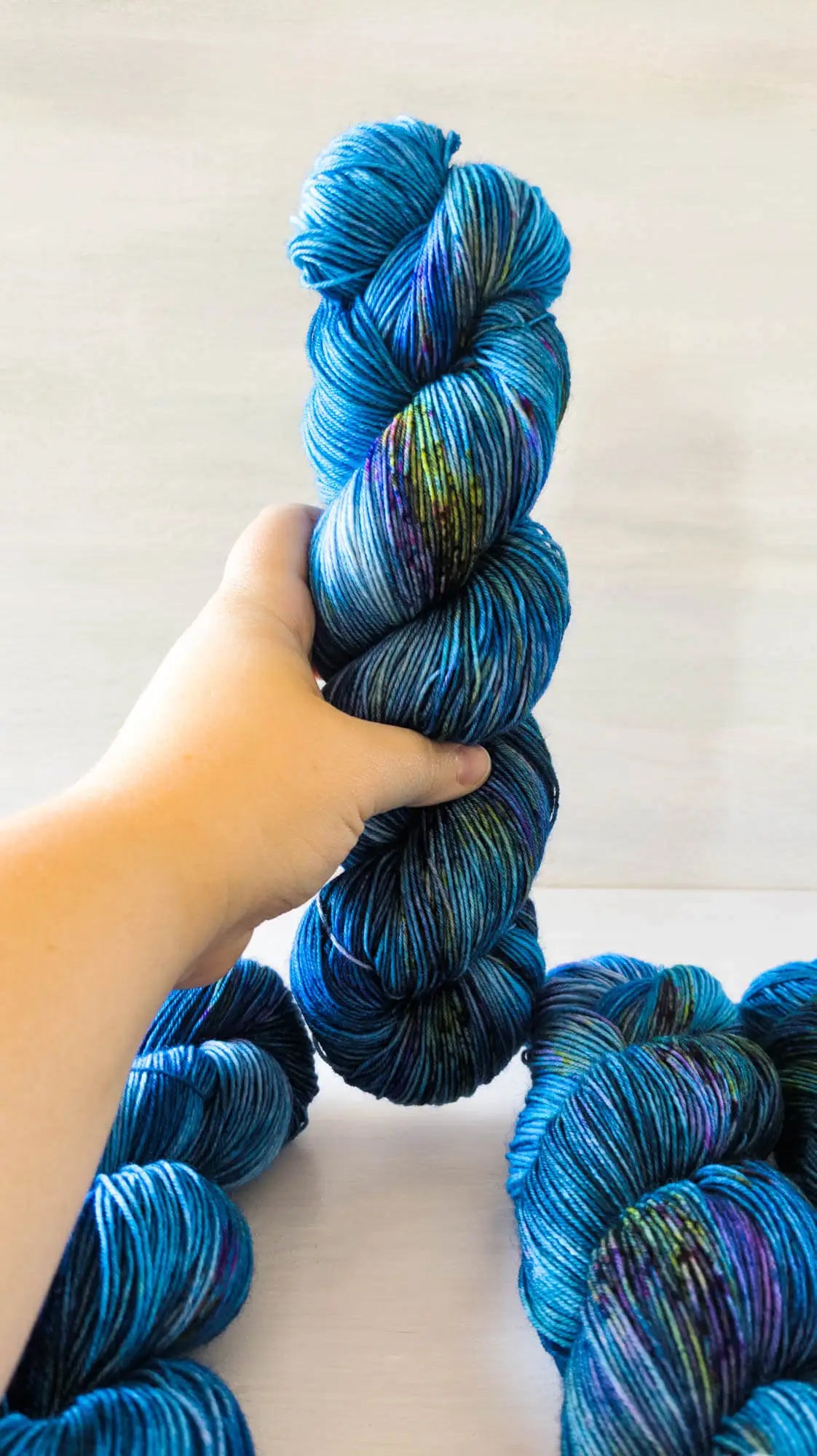 Rain Dance - Blue Socks (BFL/Nylon)