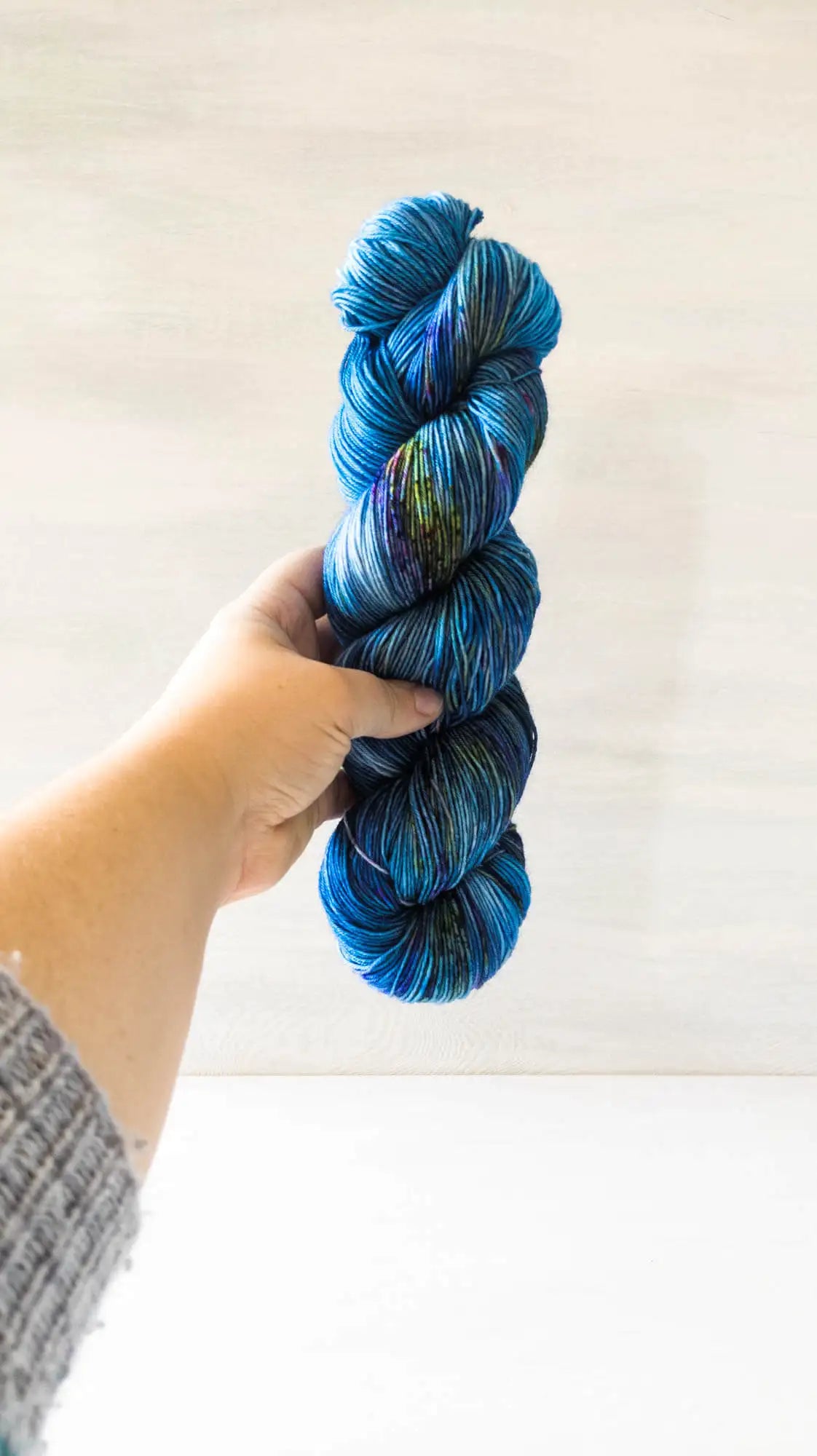 Rain Dance - Blue Socks (BFL/Nylon)