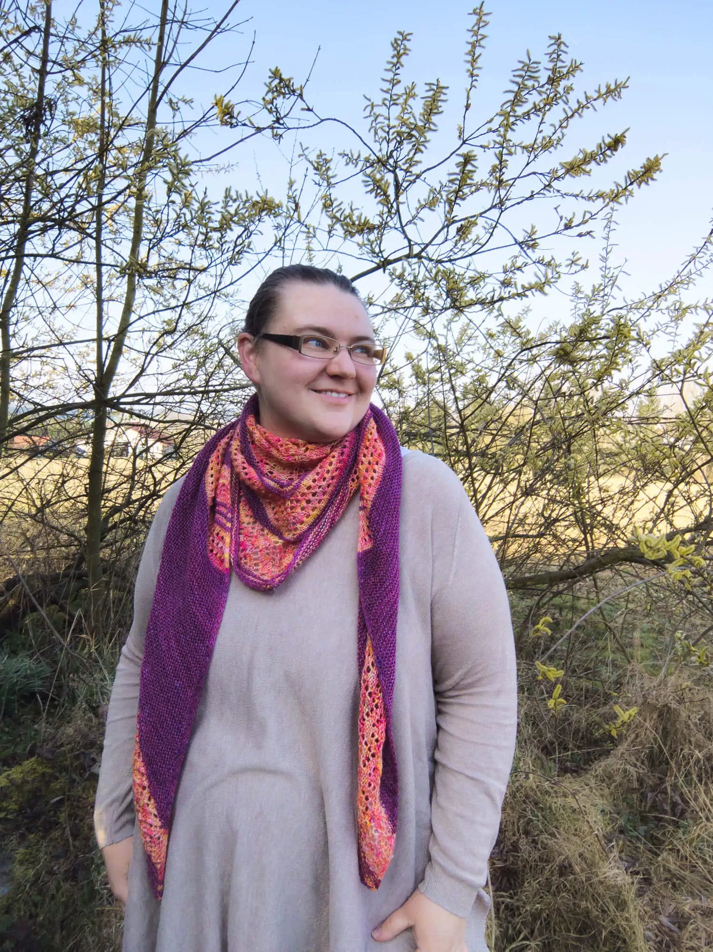 Strickanleitung Tuch Libelle