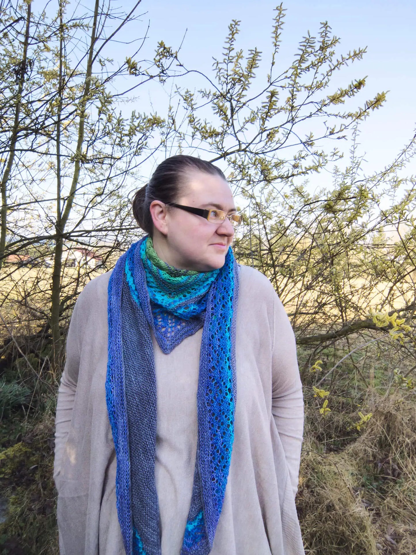 Strickanleitung Tuch Libelle