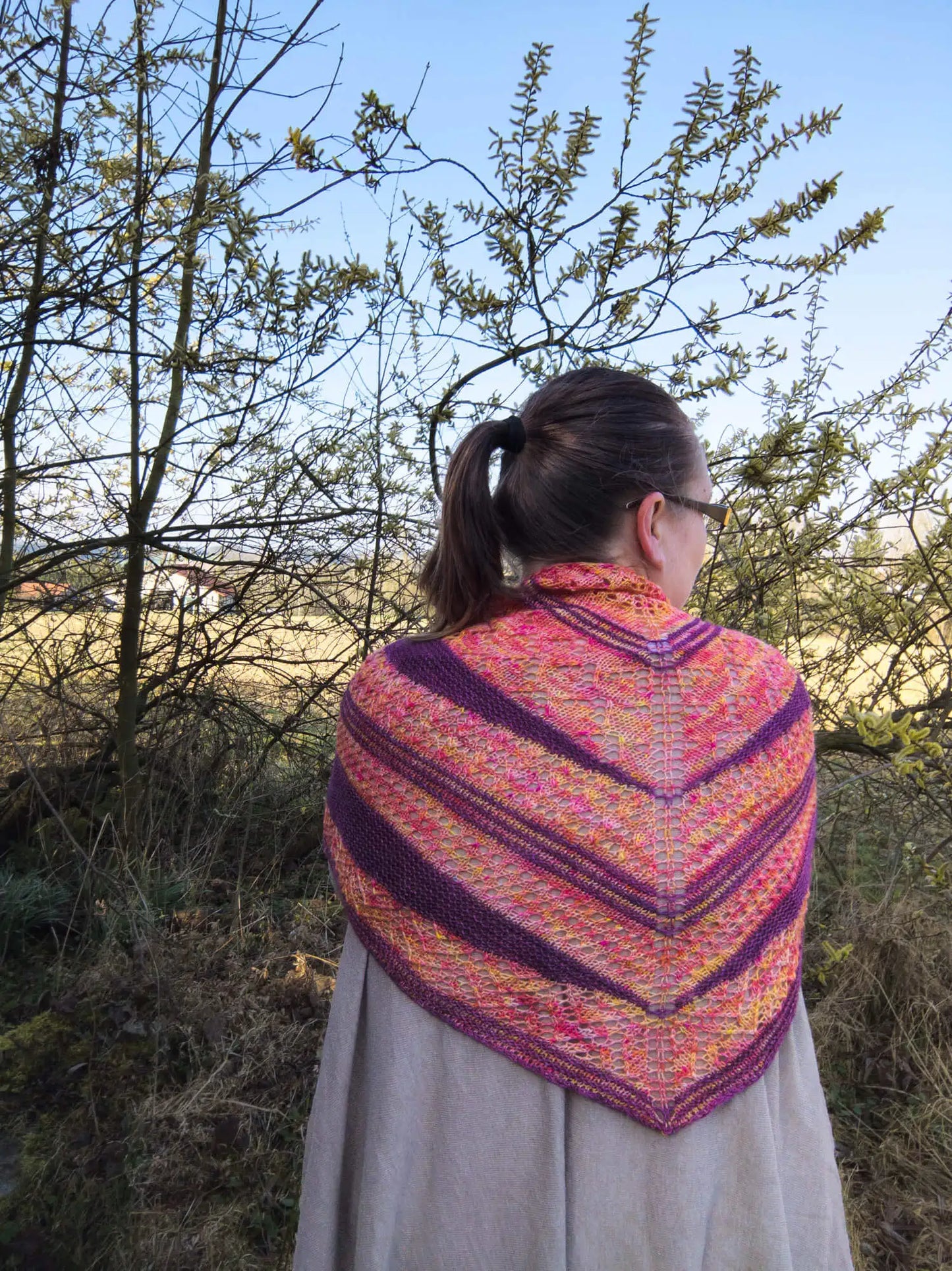 Strickanleitung Tuch Libelle