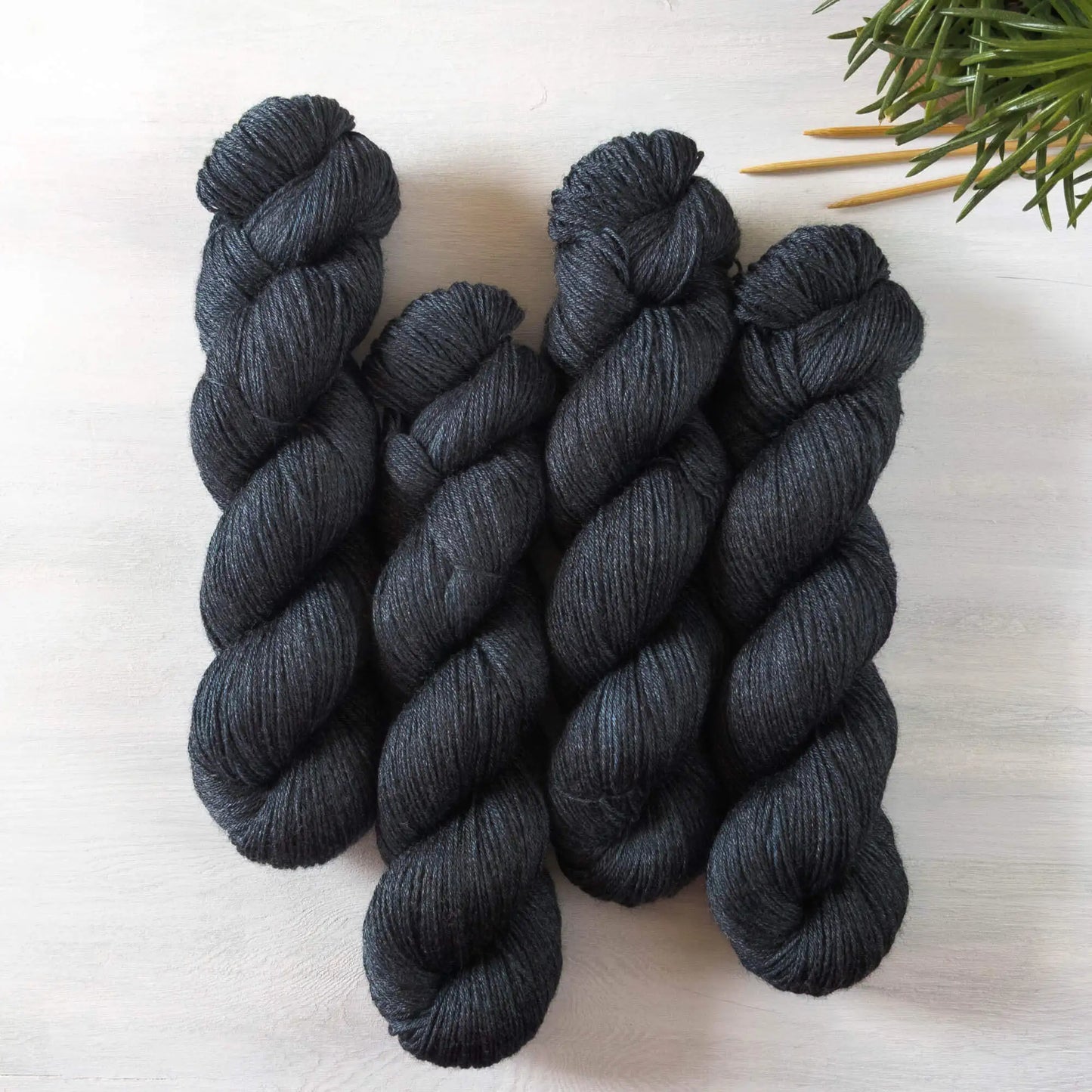 Black - Boo (BFL/Bamboo Viscose)