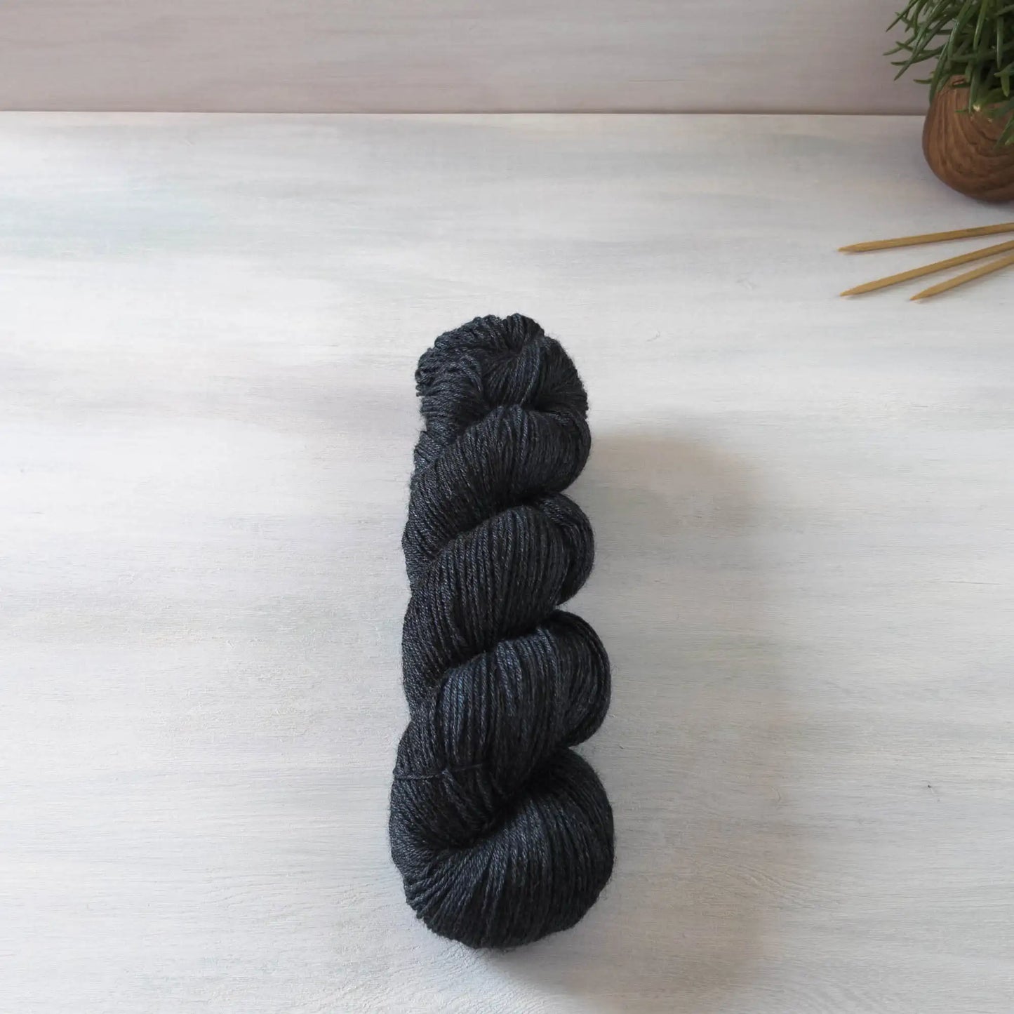 Black - Boo (BFL/Bamboo Viscose)