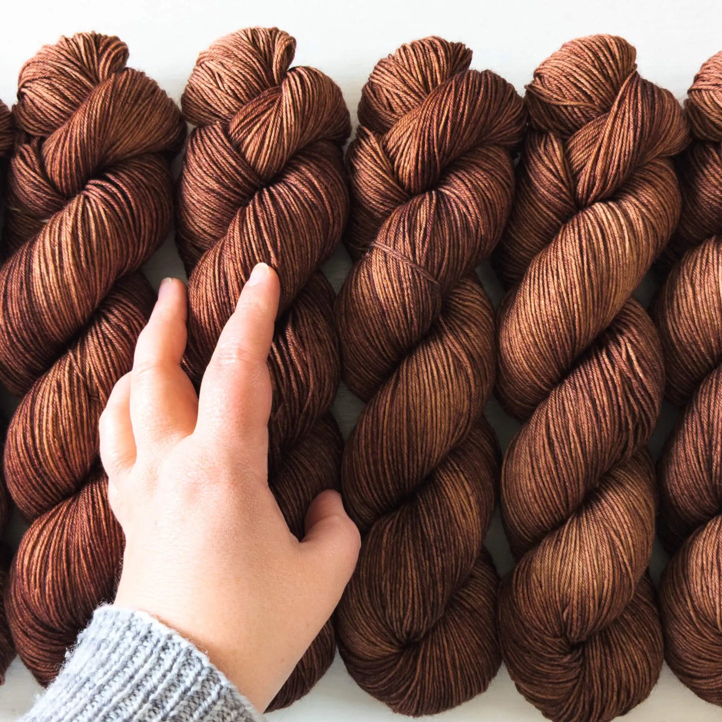 Chestnut - Blue Socks (BFL/Nylon)