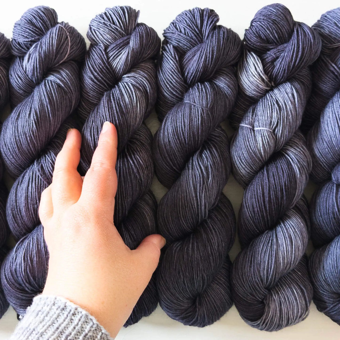 Mitternachtsgrau - Blue Socks (BFL/Nylon)