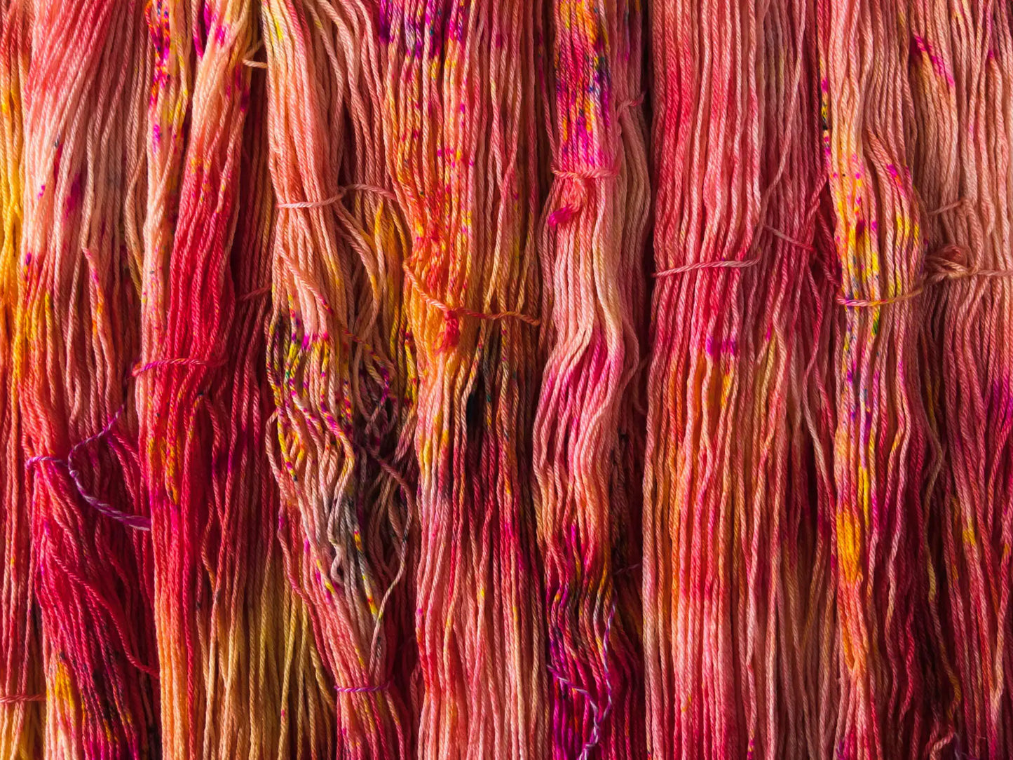 Neon Peach - Pearl (BFL/Silk) *Dye to order