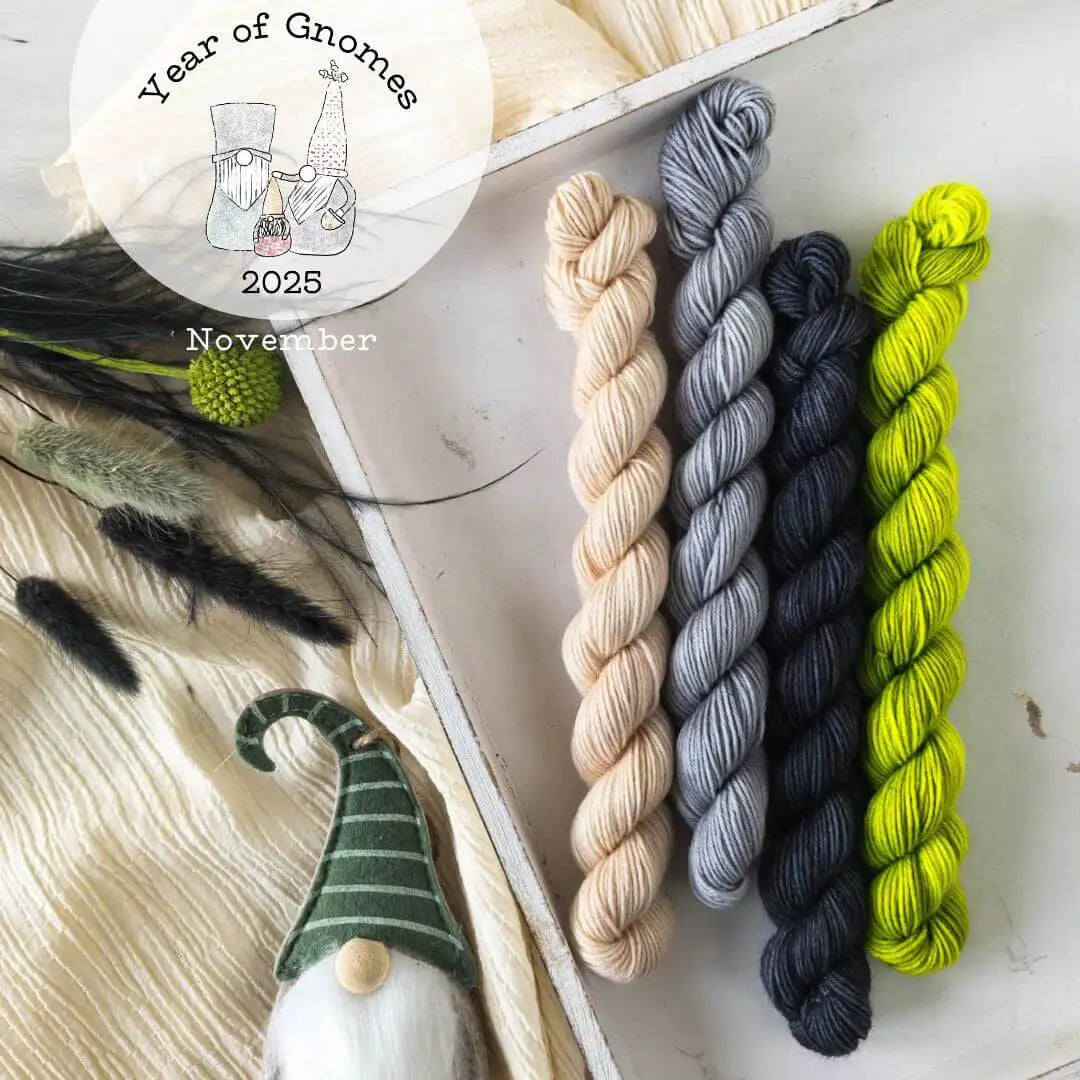 Gnome November Spirit - Blue Socks Minis (Year of Gnomes November)