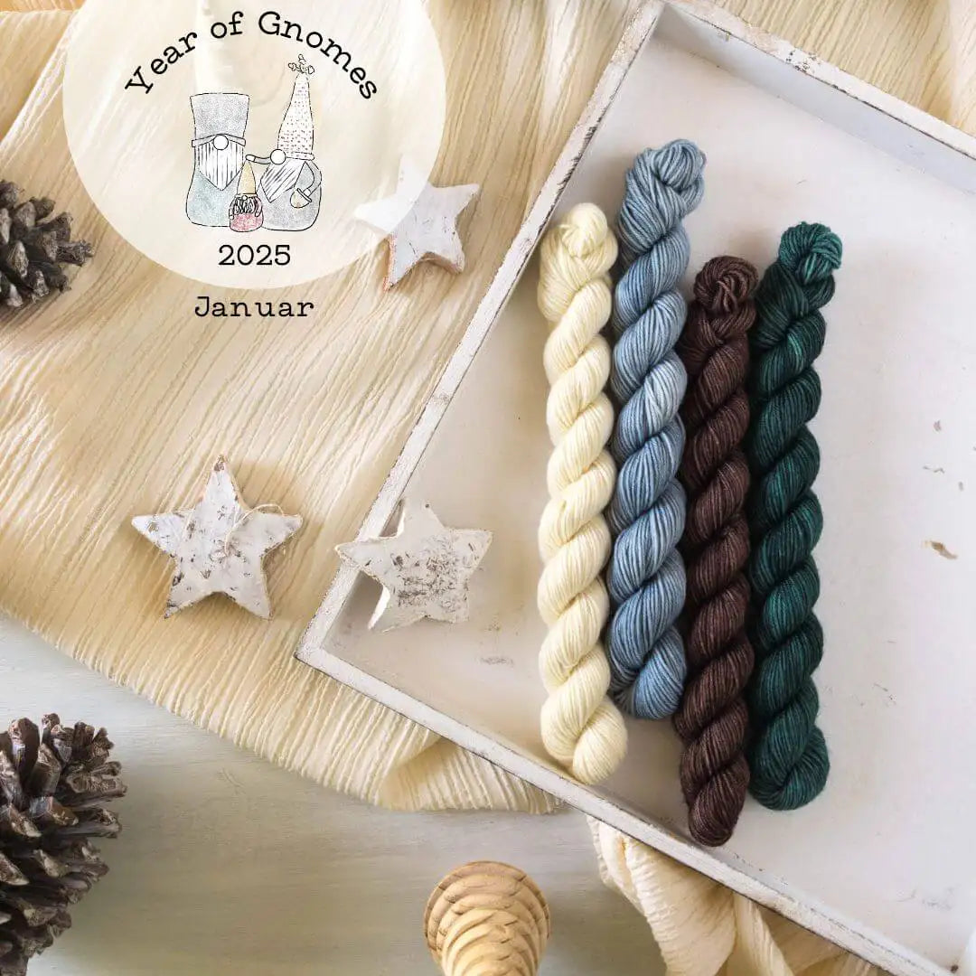 Year of Gnomes Abo - Blue Socks Minis