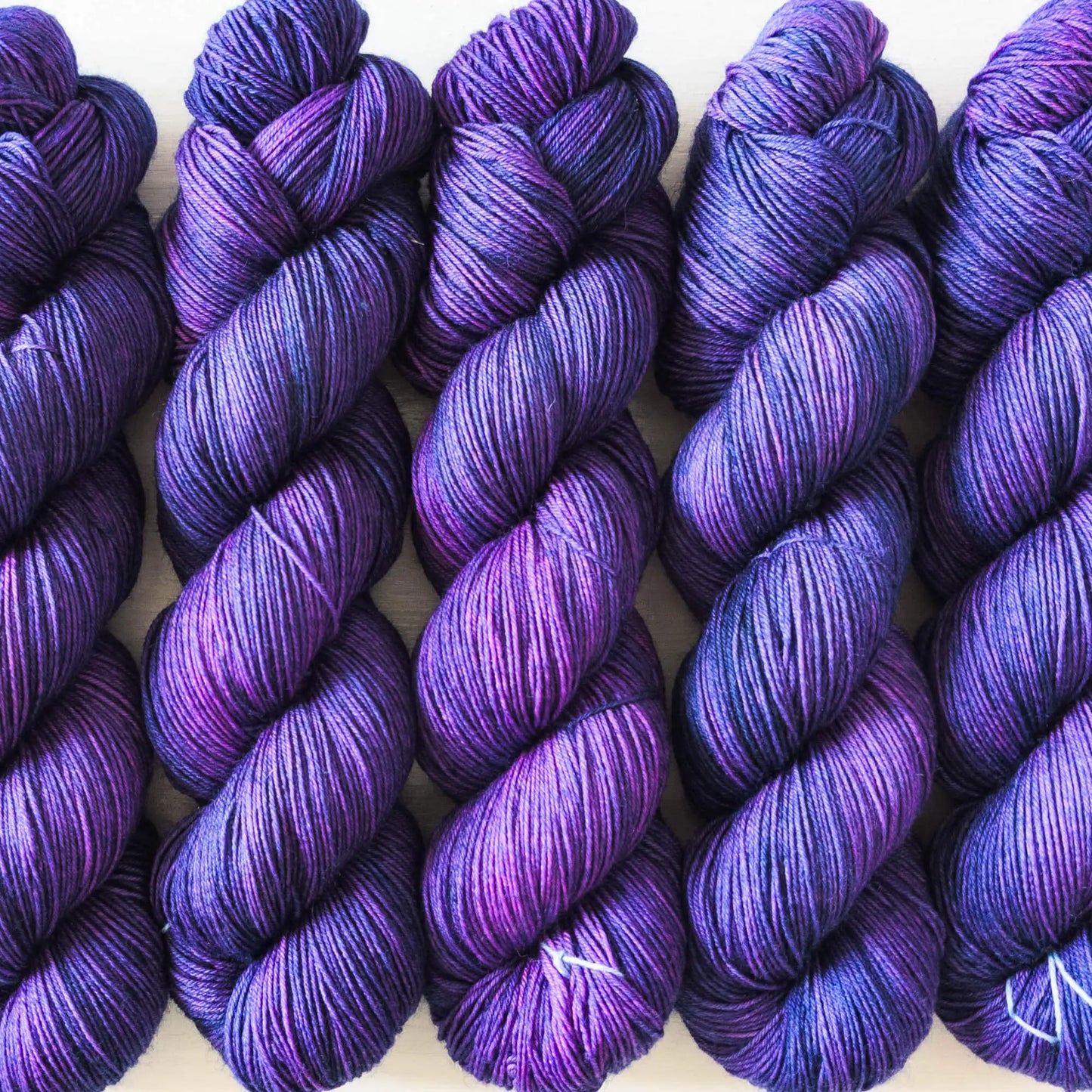 Pink Shadow - Blue Socks (BFL/Nylon)