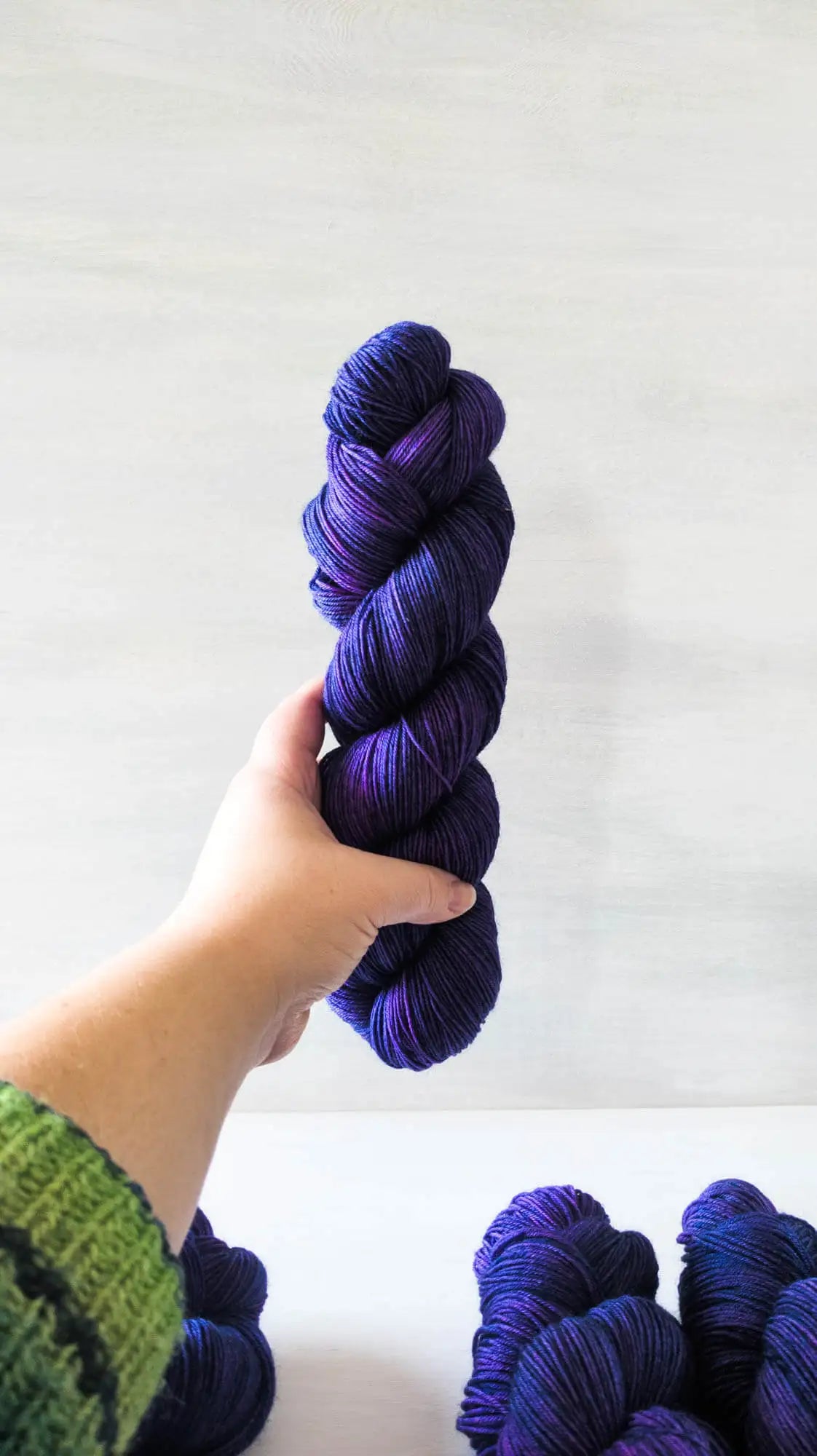 Pink Shadow - Blue Socks (BFL/Nylon)