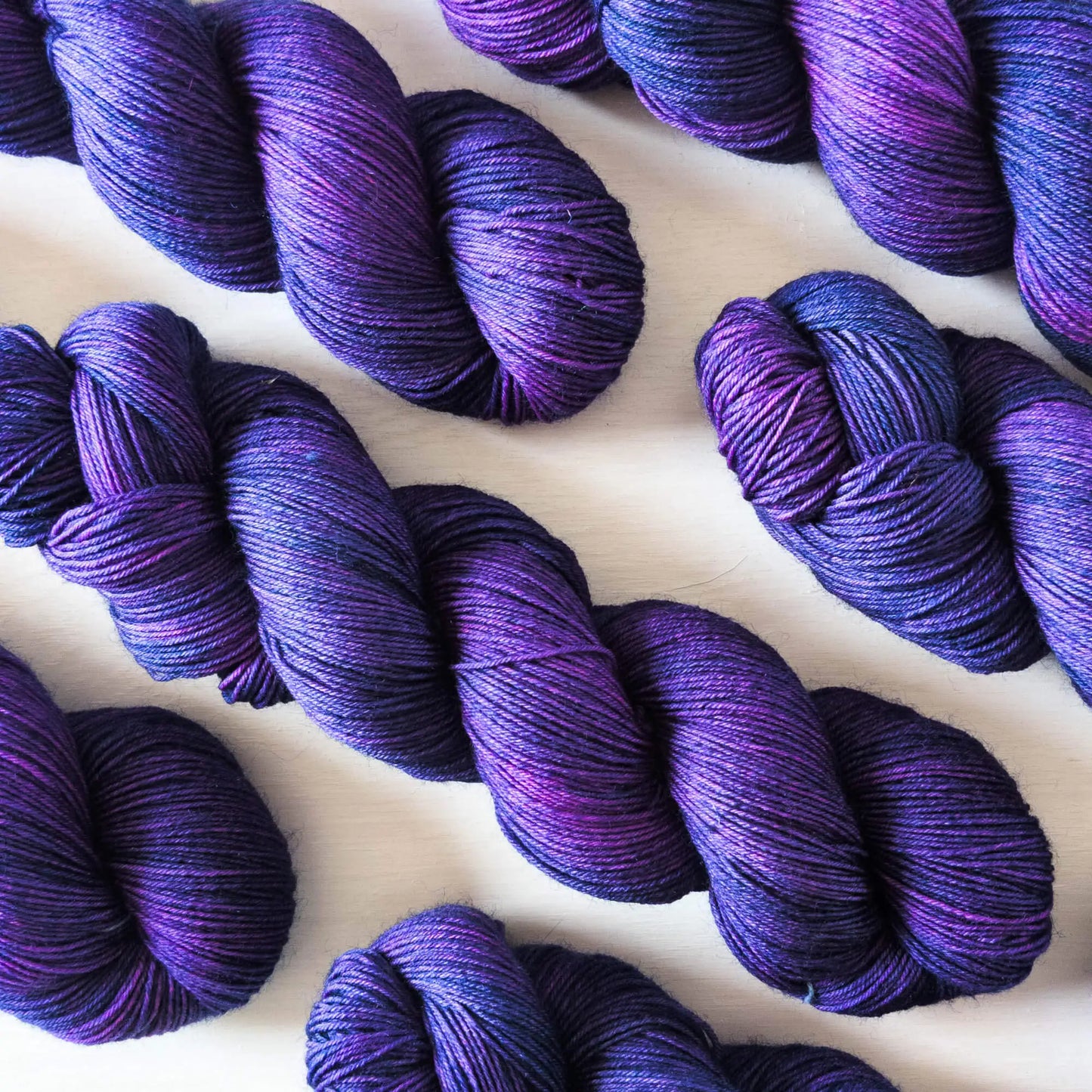 Pink Shadow - Blue Socks (BFL/Nylon)