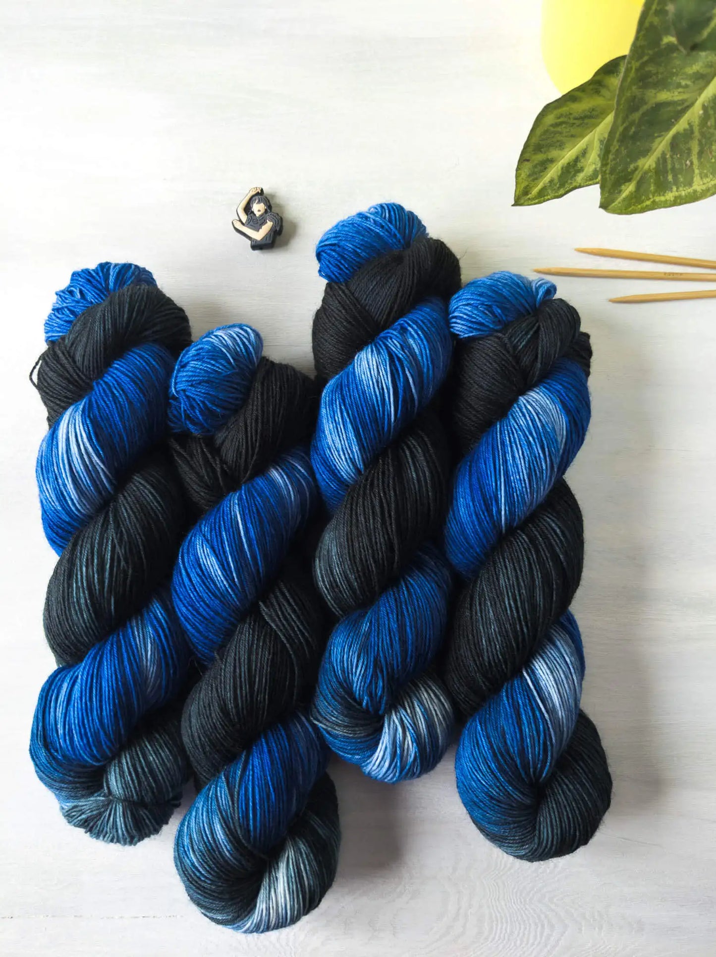 Nevermore Academy - Blue Socks (BFL/Nylon) *Limited Edition