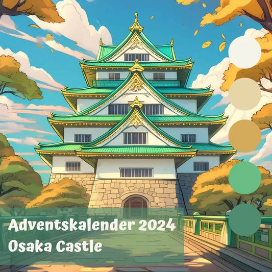 Osaka Castle - handgefärbter Sockenwolle-Adventskalender 2024