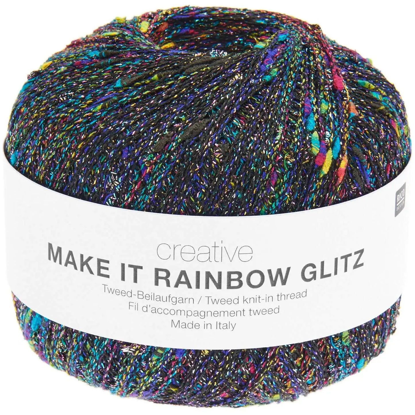 001 Schwarz - Make it Rainbow Glitz (Rico Design)