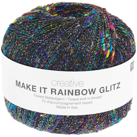 001 Schwarz - Make it Rainbow Glitz (Rico Design)