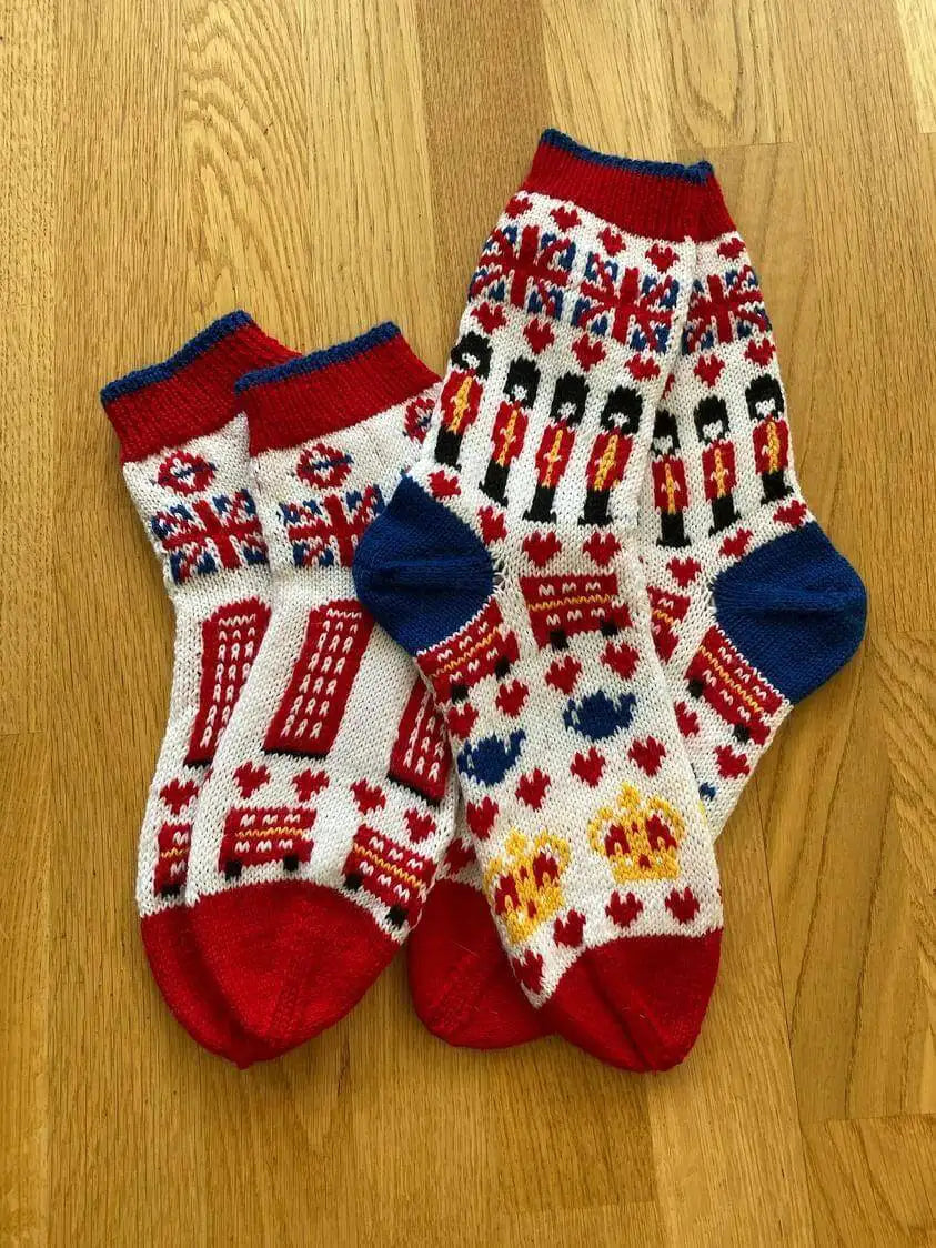 London - London Tourist Socks-Set Blue Socks