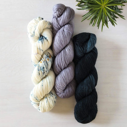 Domino - Blue Socks Trio *Dye to order