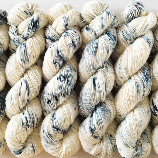 Stracciatella - Blue Socks (BFL/Nylon) *Dye to order