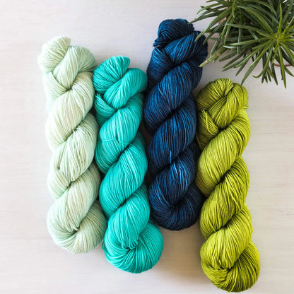 Neptuns Garten - Blue Socks Quartett *Dye to order