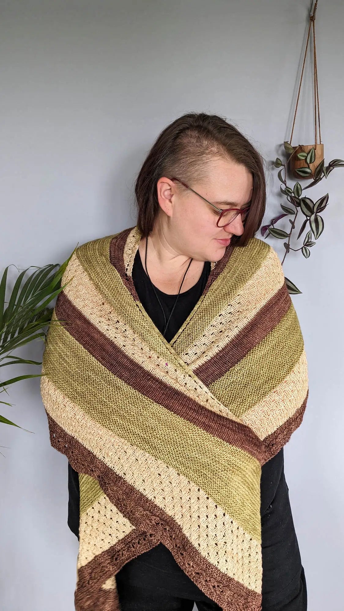 Knitting pattern shawl Weißwurstfrühstück