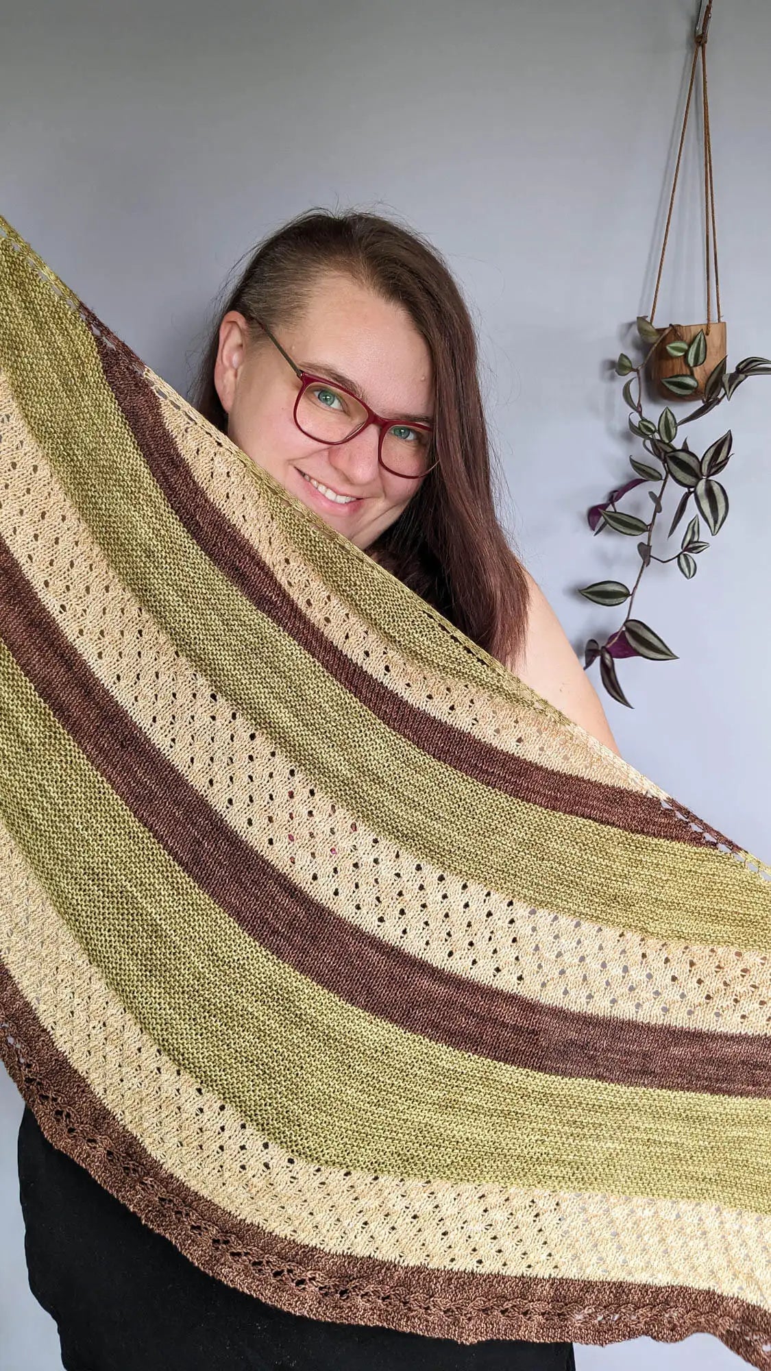 Knitting pattern shawl Weißwurstfrühstück