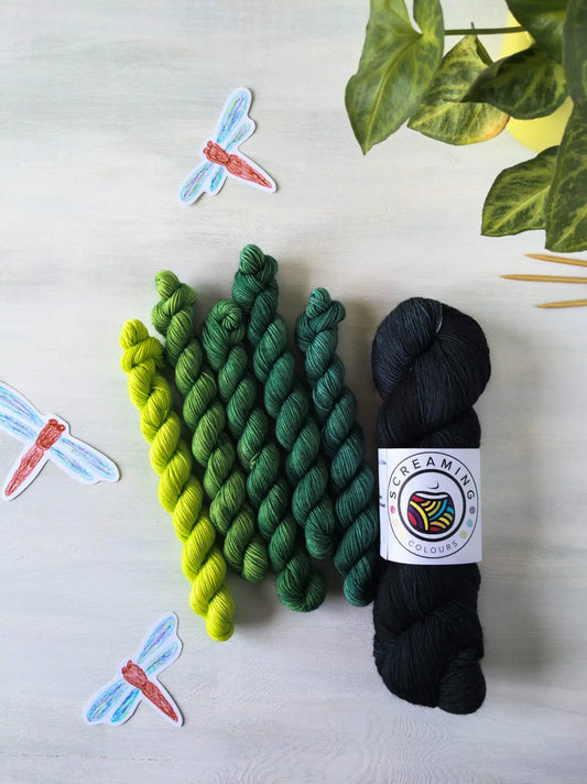 Dämmerflug - Tuch-Set Libelle Blue Socks
