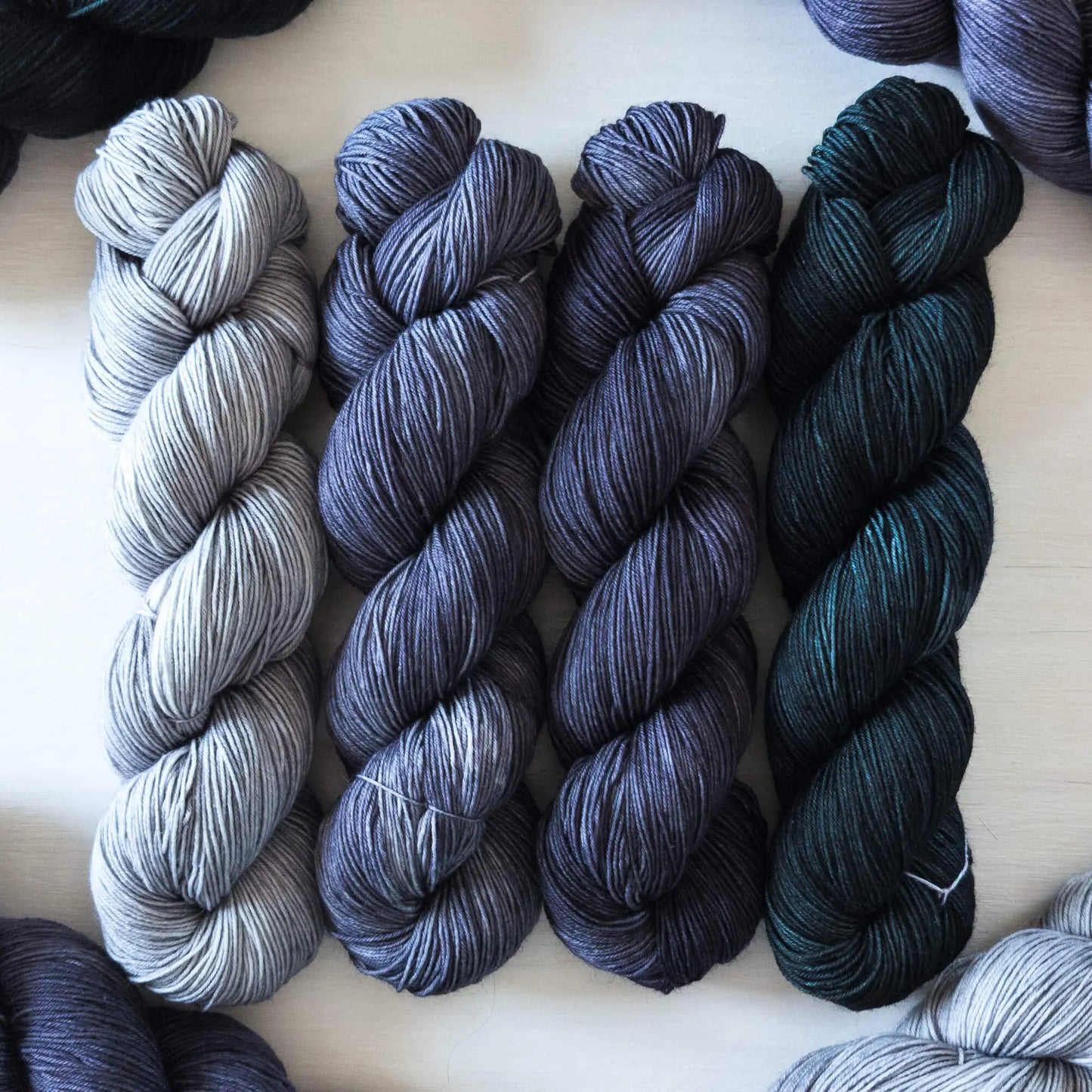 Shades of Grey - Blue Socks Quartett