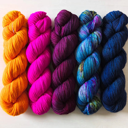 Funky Fiber Fiesta - Blue Socks Quintett *Dye to order