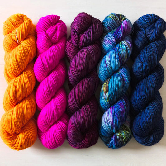 Funky Fiber Fiesta - Blue Socks Quintett