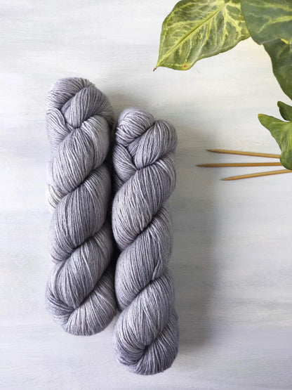Silbergrau - Boo (BFL/Bambusviskose) *Dye to order