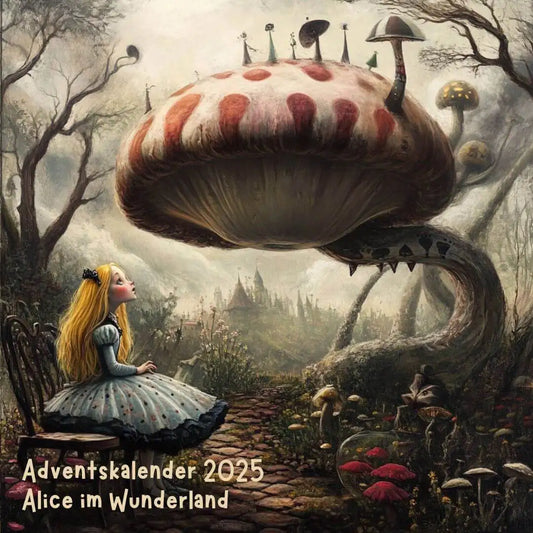 Alice in Wonderland - hand-dyed wool advent calendar 2025