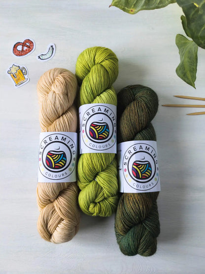 Jungle Vibes - Tuch-Set Weißwurstfrühstück Blue Socks *Dye to order