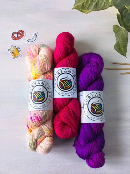 Süßes Gift - Tuch-Set Weißwurstfrühstück Blue Socks *Dye to order