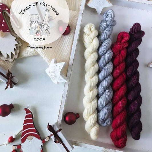 Gnome Santa - Blue Socks Minis (Year of Gnomes December)