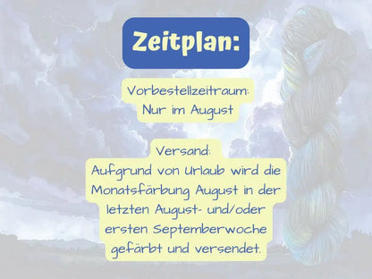 Sommergewitter - Monatsfärbung August 2026 *Dye to order