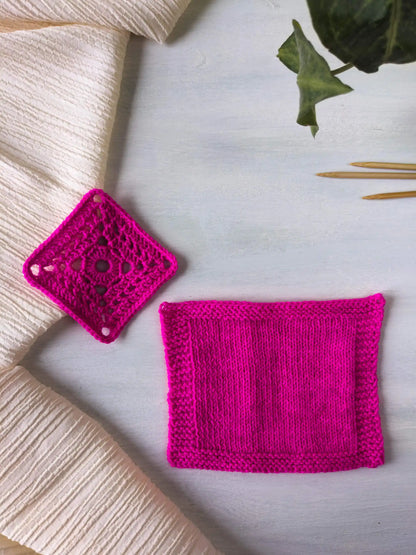 Pink Marker - Blue Socks (BFL/Nylon) *Dye to order